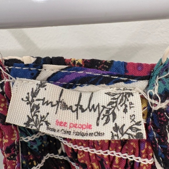 Free People Through the Vine Floral Maxi Dress in Ivory Combo Size XS - Picture 6 of 16